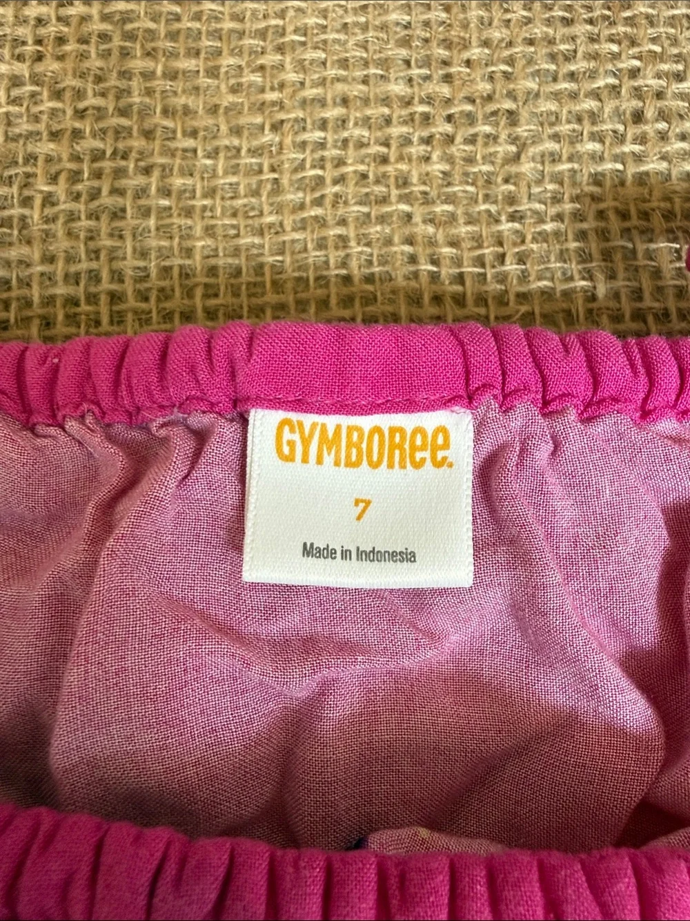 Gymboree Hot Pink Floral Off-Shoulder Kids Dress